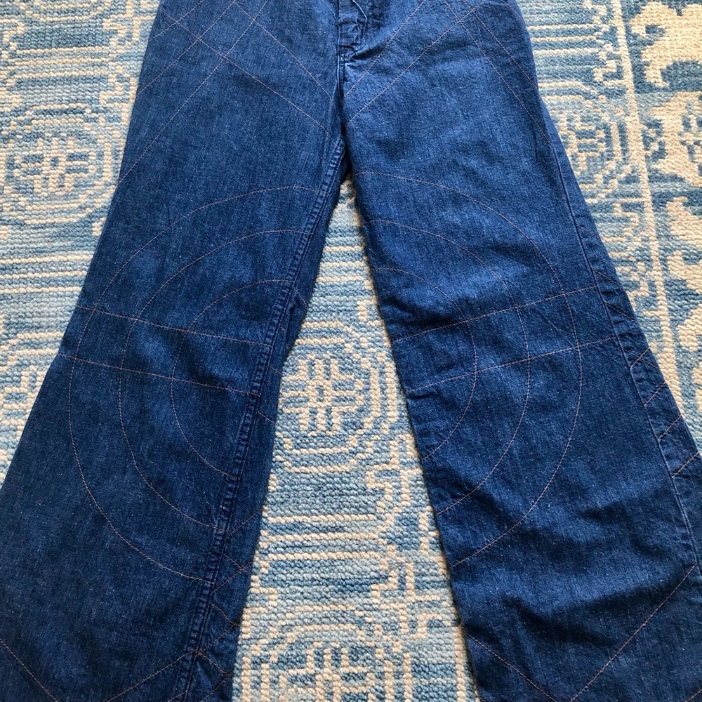 Vintage 1970s Maverick Bell Bottom Jeans - Picture 9 of 12